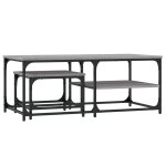 Vidaxl tables basses gigognes 2 pcs sonoma gris bois d'ingénierie Vidaxl tables basses gigognes 2 pcs sonoma gris bois d'ingénierie