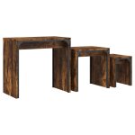 Vidaxl tables basses gigognes 3 pcs chne fum bois d'ingnierie