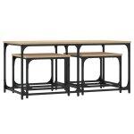 Vidaxl tables basses gigognes 3 pcs chne sonoma bois d'ingnierie