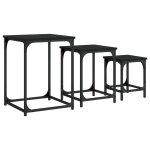 Vidaxl tables basses gigognes 3 pcs noir bois d'ingénierie Vidaxl tables basses gigognes 3 pcs noir bois d'ingénierie