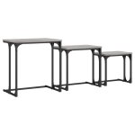 Vidaxl tables basses gigognes 3 pcs sonoma gris bois d'ingénierie Vidaxl tables basses gigognes 3 pcs sonoma gris bois d'ingénierie