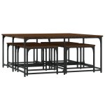 Vidaxl tables basses gigognes 5 pcs chne marron bois d'ingnierie