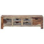 Vidaxl table basse gris 100x50x30 cm bois massif Vidaxl table basse gris 100x50x30 cm bois massif