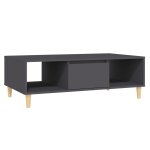 Vidaxl table basse gris 103, 5x60x35 cm bois d'ingénierie Vidaxl table basse gris 103, 5x60x35 cm bois d'ingénierie