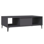 Vidaxl table basse gris 103, 5x60x35 cm bois d'ing�nierie