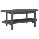 Vidaxl table basse gris 110x55x45 cm bois massif de pin Vidaxl table basse gris 110x55x45 cm bois massif de pin