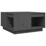 Vidaxl table basse gris 60x61x32, 5 cm bois massif de pin Vidaxl table basse gris 60x61x32, 5 cm bois massif de pin