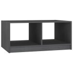 Vidaxl table basse gris 75x50x33, 5 cm bois de pin massif