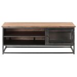 Vidaxl table basse gris 90x50x35 cm bois d'acacia massif Vidaxl table basse gris 90x50x35 cm bois d'acacia massif