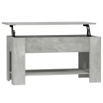 Vidaxl table basse gris béton 101x49x52 cm bois d'ingénierie Vidaxl table basse gris béton 101x49x52 cm bois d'ingénierie
