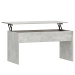 Vidaxl table basse gris b�ton 102x50, 5x52, 5 cm bois d'ing�nierie