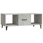 Vidaxl table basse gris bton 102x50x40 cm bois d'ingnierie