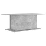 Vidaxl table basse gris b�ton 102x55, 5x40 cm bois d'ing�nierie