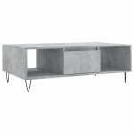 Vidaxl table basse gris bton 104x60x35 cm bois d'ingnierie