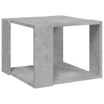 Vidaxl table basse gris b�ton 40x40x30 cm bois d'ing�nierie