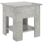 Vidaxl table basse gris b�ton 40x40x42 cm bois d'ing�nierie