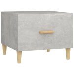 Vidaxl table basse gris bton 50x50x40 cm bois d'ingnierie