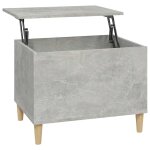 Vidaxl table basse gris b�ton 60x44, 5x45 cm bois d'ing�nierie