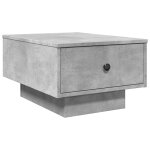 Vidaxl table basse gris b�ton 60x45x31 cm bois d'ing�nierie
