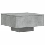 Vidaxl table basse gris bton 60x60x31, 5 cm bois d'ingnierie