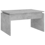 Vidaxl table basse gris bton 68x50x38 cm bois d'ingnierie