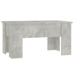 Vidaxl table basse gris b�ton 79x49x41 cm bois d'ing�nierie