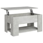 Vidaxl table basse gris béton 79x49x41 cm bois d'ingénierie Vidaxl table basse gris béton 79x49x41 cm bois d'ingénierie