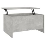 Vidaxl table basse gris b�ton 80x55, 5x41, 5 cm bois d'ing�nierie