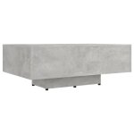 Vidaxl table basse gris bton 85x55x31 cm bois d'ingnierie