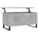 Vidaxl table basse gris béton 90x44, 5x45 cm bois d'ingénierie Vidaxl table basse gris béton 90x44, 5x45 cm bois d'ingénierie