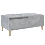 Vidaxl table basse gris béton 90x50x36, 5 cm bois d'ingénierie Vidaxl table basse gris béton 90x50x36, 5 cm bois d'ingénierie