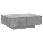 Vidaxl table basse gris b�ton 90x60x31 cm agglom�r�