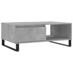 Vidaxl table basse gris b�ton 90x60x35 cm bois d'ing�nierie
