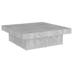 Vidaxl table basse gris béton 90x90x28 cm bois d'ingénierie Vidaxl table basse gris béton 90x90x28 cm bois d'ingénierie