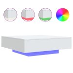Vidaxl table basse avec lumières led blanc 100x100x31 cm Vidaxl table basse avec lumières led blanc 100x100x31 cm