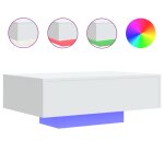 Vidaxl table basse avec lumières led blanc 85x55x31 cm Vidaxl table basse avec lumières led blanc 85x55x31 cm