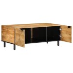 Vidaxl table basse marron 100x54x40 cm bois massif de manguier