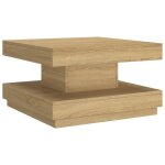 Vidaxl table basse marron clair 60x60x35 cm mdf