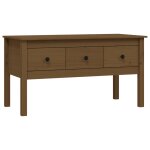 Vidaxl table basse marron miel 102x49x55 cm bois massif de pin Vidaxl table basse marron miel 102x49x55 cm bois massif de pin