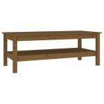 Vidaxl table basse marron miel 110x50x40 cm bois massif de pin Vidaxl table basse marron miel 110x50x40 cm bois massif de pin