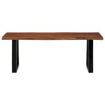 Vidaxl table basse marron miel 110x55x40 cm bois massif d'acacia