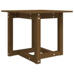 Vidaxl table basse marron miel 50x50x45 cm bois massif de pin