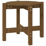 Vidaxl table basse marron miel � 52, 5x45 cm bois massif de pin