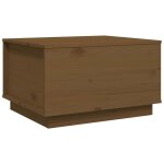 Vidaxl table basse marron miel 60x50x35 cm bois massif de pin