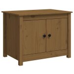 Vidaxl table basse marron miel 71x49x55 cm bois massif de pin