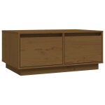 Vidaxl table basse marron miel 80x50x35 cm bois massif de pin
