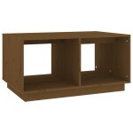 Vidaxl table basse marron miel 80x50x40 cm bois massif de pin