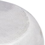 Vidaxl table basse martelée en aluminium argenté Vidaxl table basse martelée en aluminium argenté