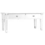 Vidaxl table basse à miroir 106x45x45 cm bois d'ingénierie et verre Vidaxl table basse à miroir 106x45x45 cm bois d'ingénierie et verre