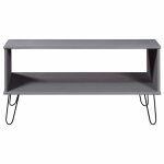 Vidaxl table basse new york gris bois de pin massif